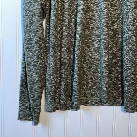 Bruno Made in Italy Sueded Microfiber Sweater Men’s 2XT Green Long SLV Striped - Picture 4 of 11